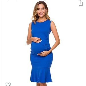 Maternity Dress Mermaid Flare Ruffle
